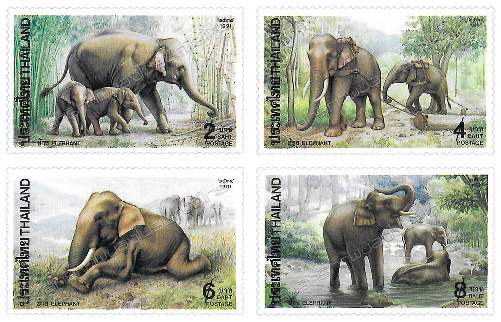 Elephant Postage Stamps