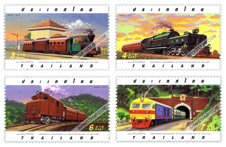 Centenary of the State Railway of Thailand Commemorative Stamps