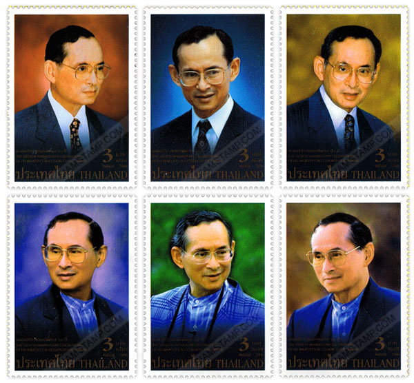 60th Anniversary Celebrations of His Majesty's Accession to the Throne Commemorative Stamps (1st Series)