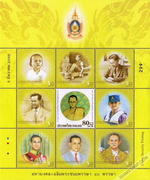 H.M. the King's 80th Birthday Anniversary (2nd Series) Commemorative Stamps