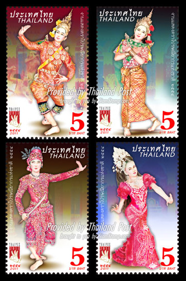 Thailand Philatelic Exhibition 2011 Commemorative Stamps (THAIPEX'11) - Likay